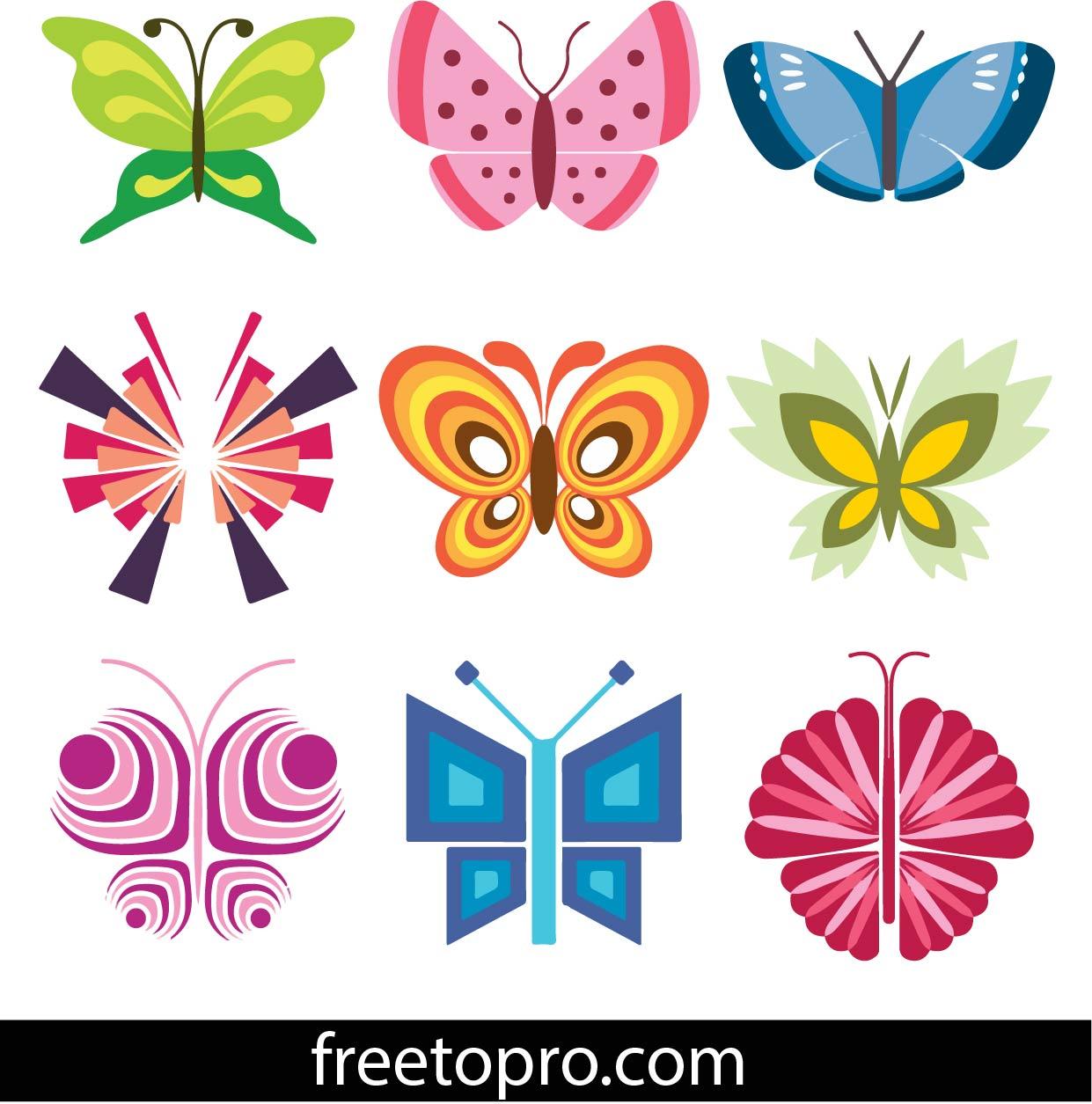 Butterfly logo design vector illustration